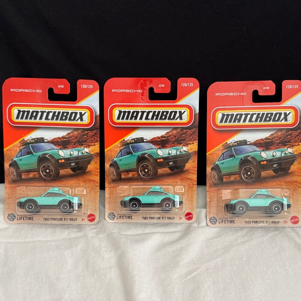 Matchbox Porsche 911 Rally Toy Car - Teal